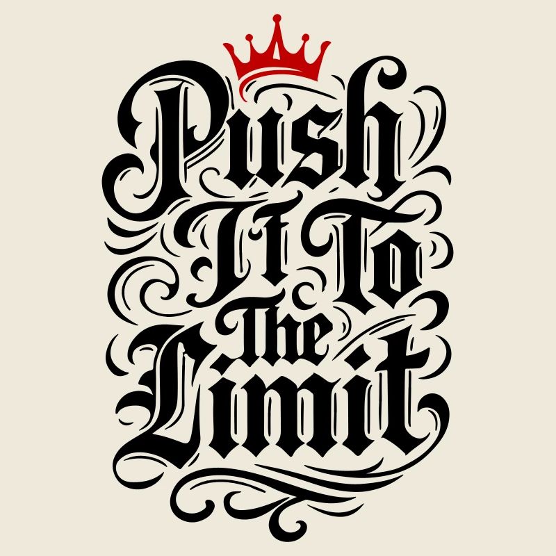 Push it to the limit Motivation Spruch
