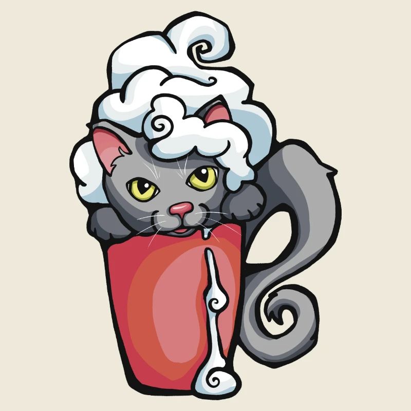 Chat de café