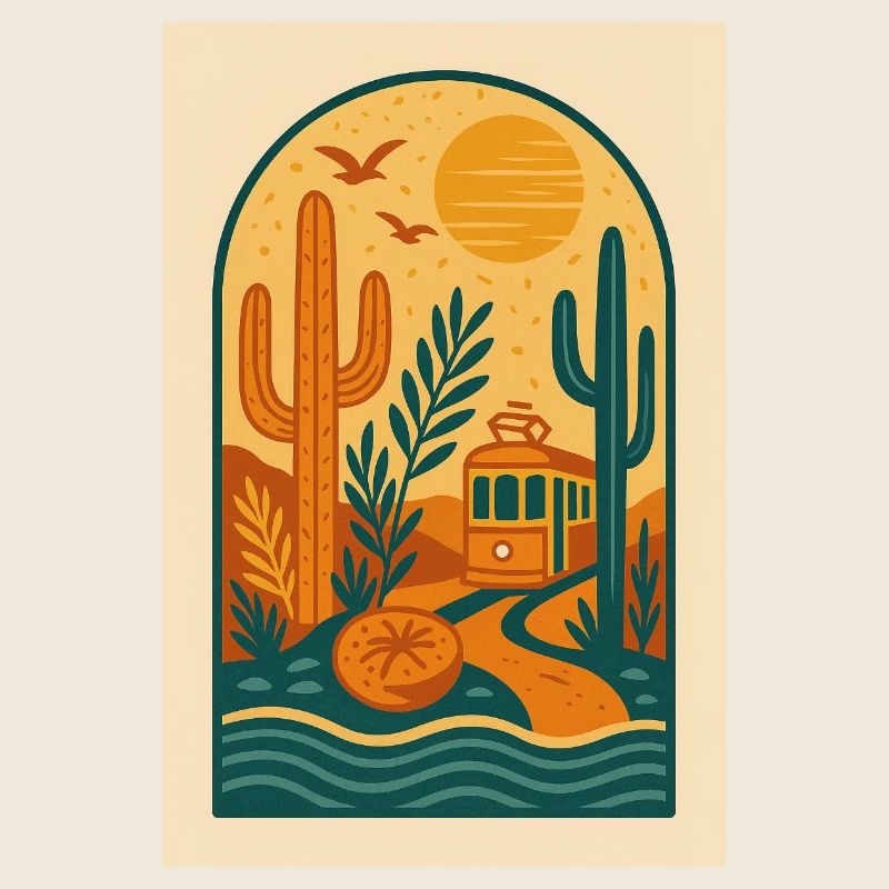 Desert drift – Tramway rétro dans les dunes