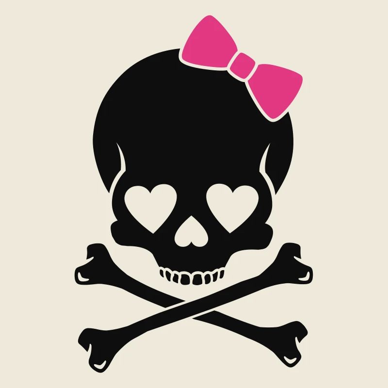 Mädchen Totenkopf