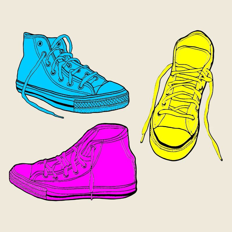 trainers coloured