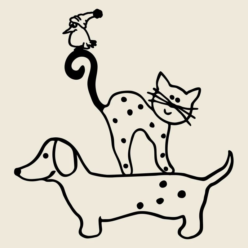 Hund Katze Vogel