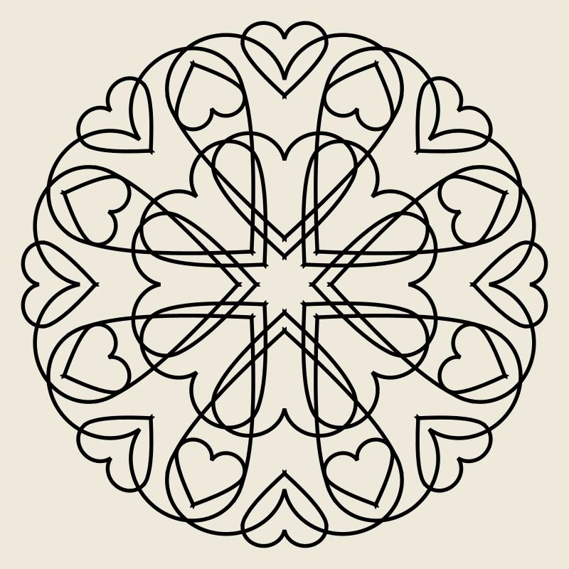 I love Mandalas (Cross)