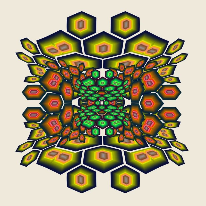Hexagon psychedelic II