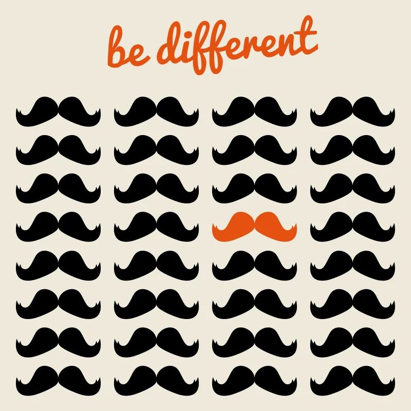 Be Different - Moustaches