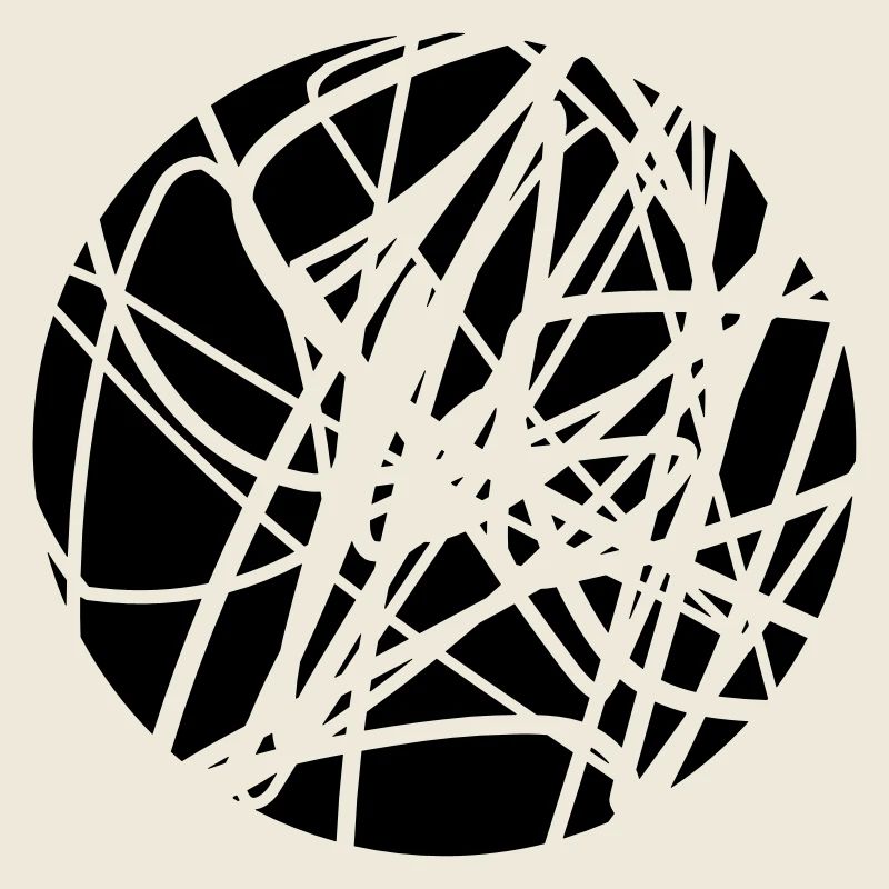 Scribbled chaotic strokes pattern