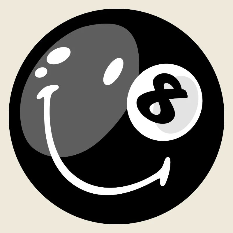 Smiley Pool Ball 8
