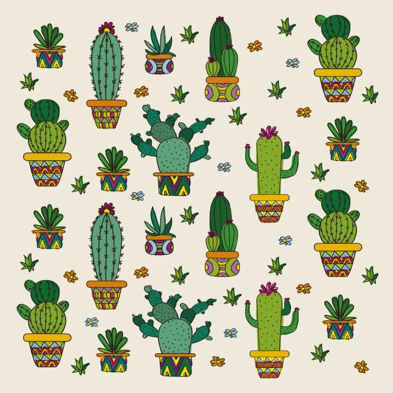 Motif de cactus