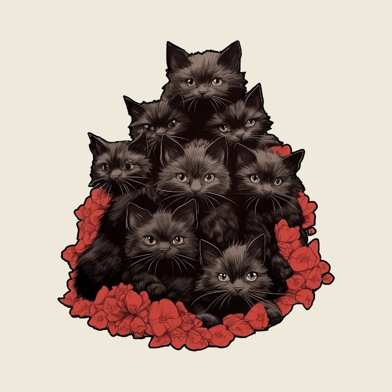 Schwarze Katzen