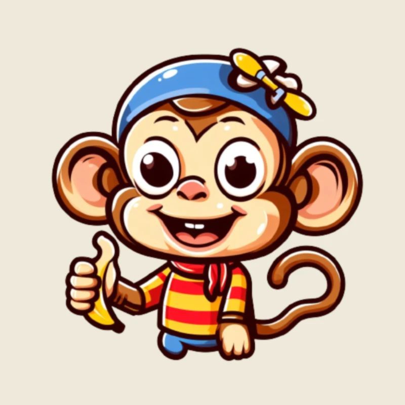 Cartoon Monkey 4