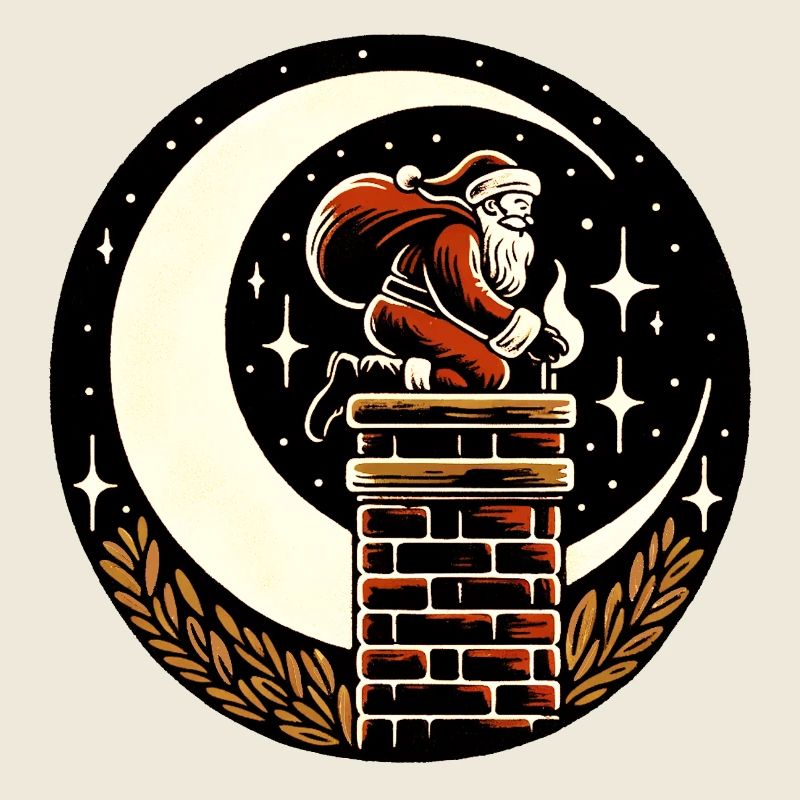 Cheminée Père Noël Noël