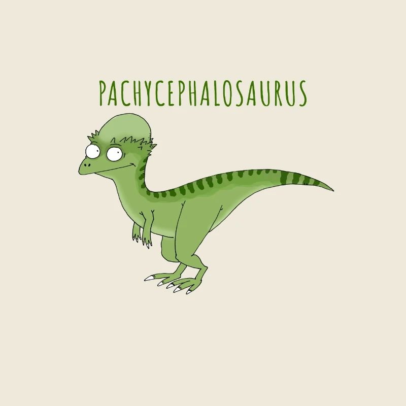 Lustige Illustration eines PACHYCEPHALOSAURUS