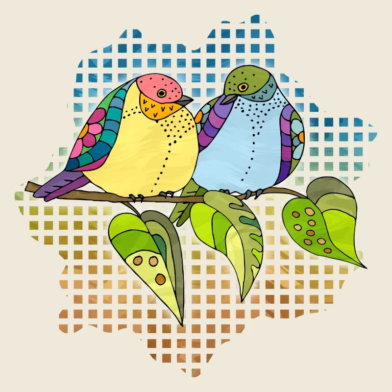 Bunte Vögel
