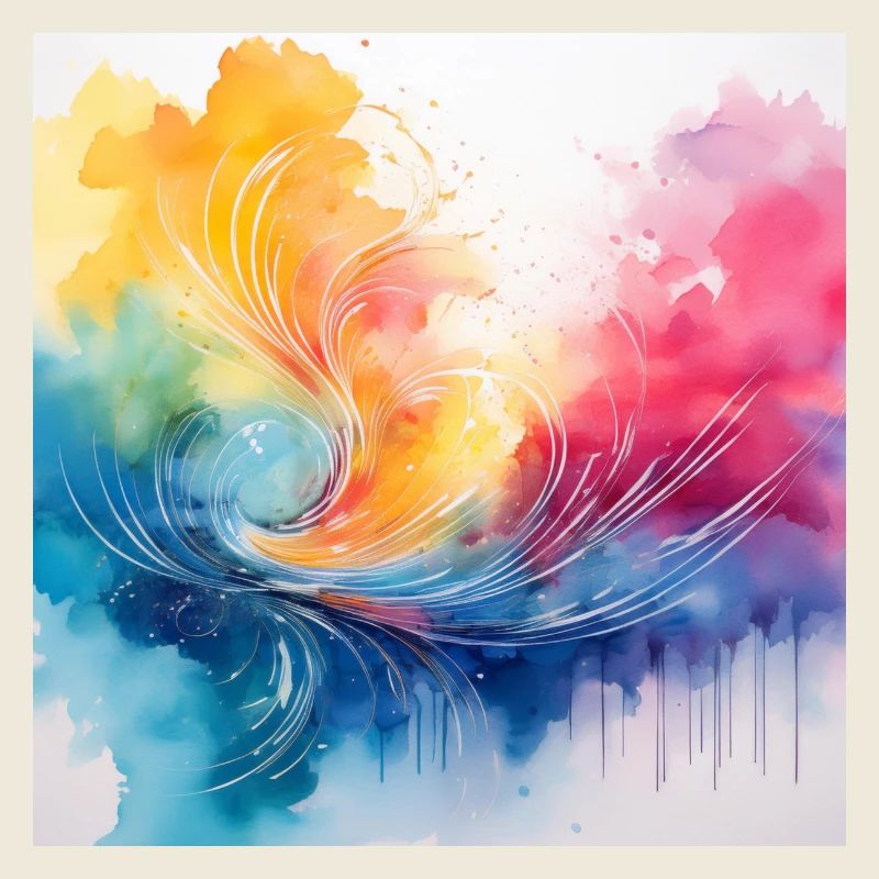 Colourful Abstract Water Art