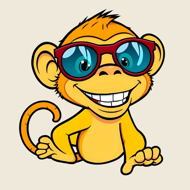 Cool Monkey Sunglasses Design