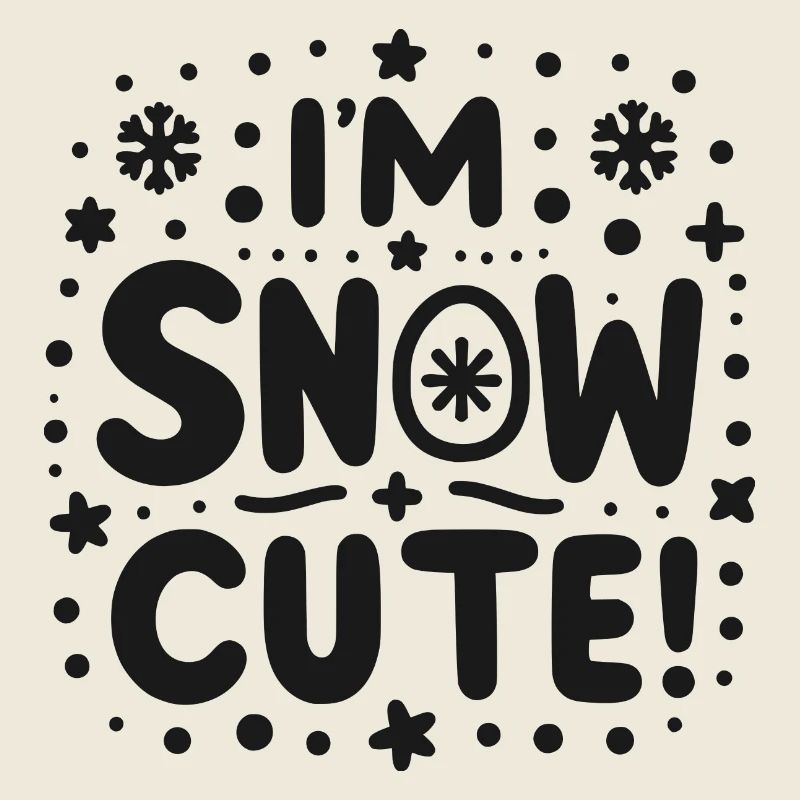 Je suis mignon comme neige