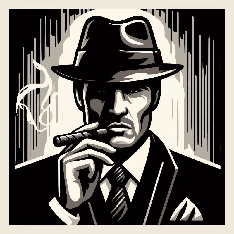 Mysterious man with a cigar