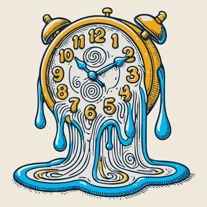 Melting Clock – Surreal Art Design