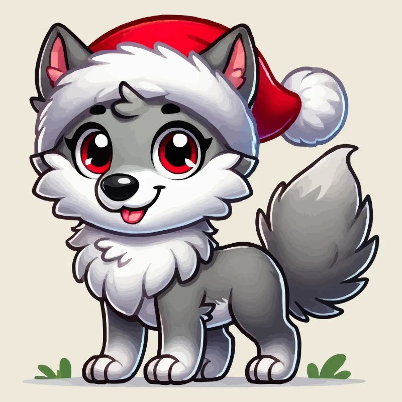 Loup Joyeux Noël