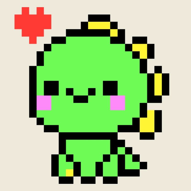 Mignon Dino vert