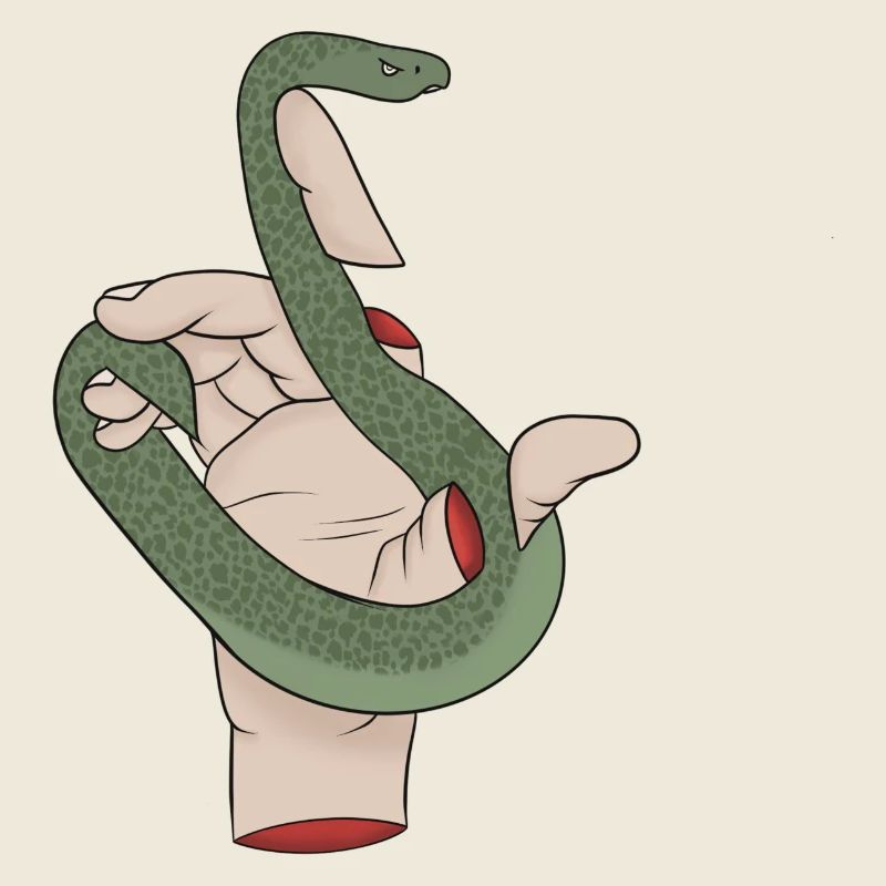Snake in hand