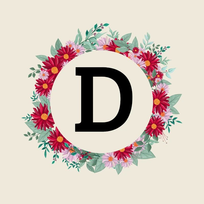 Blumenkrone Buchstabe