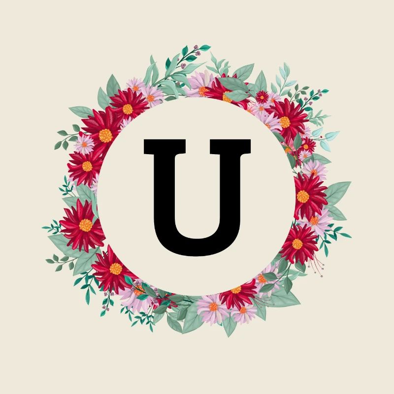 Buchstabe u Blumenkrone