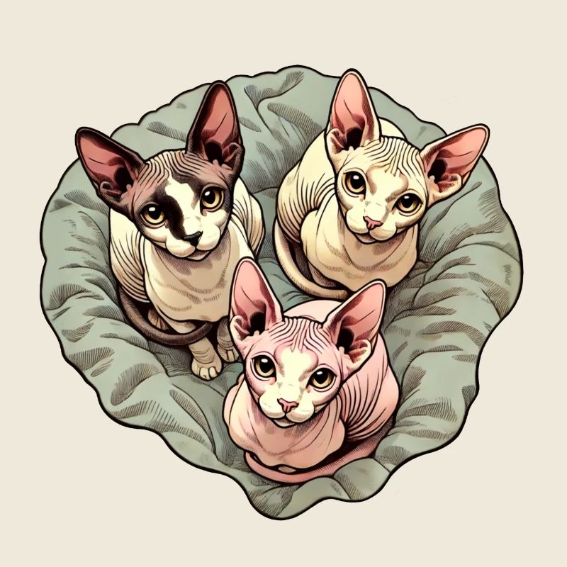 Trio Sphynxkitten