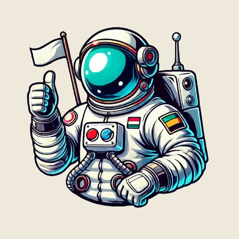 Bande dessinée d’astronaute