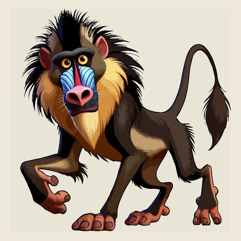 Mandrill-Pavian