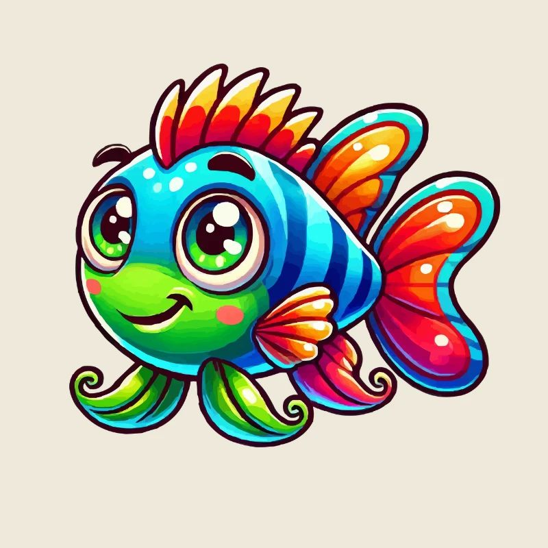 Bande dessinée de poisson
