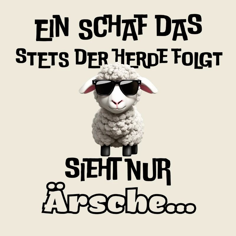 cooles Schaf mit Statement