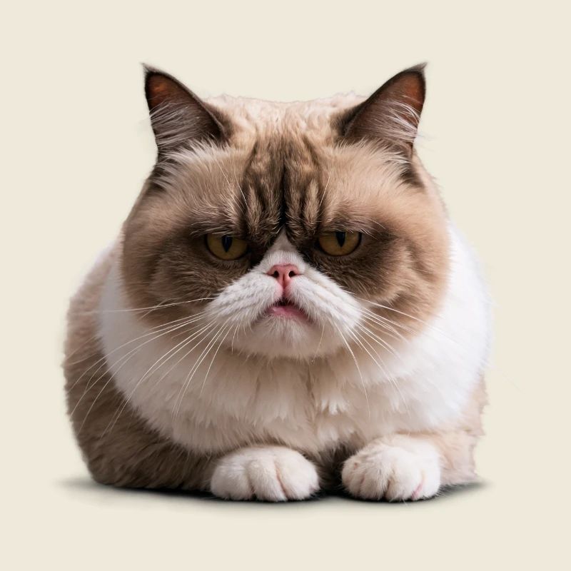 Grumpy Monday Cat, Mürrische Katze, Montagsmuffel