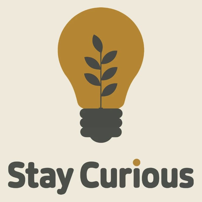 Stay Curious Light Bulb