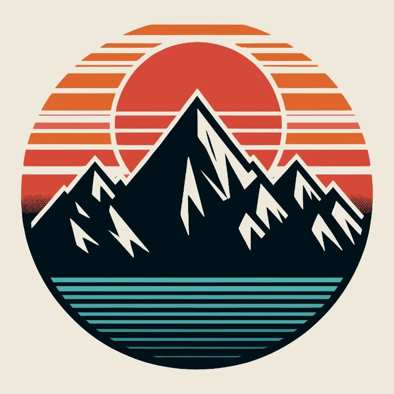 Mountains, nature, sunset