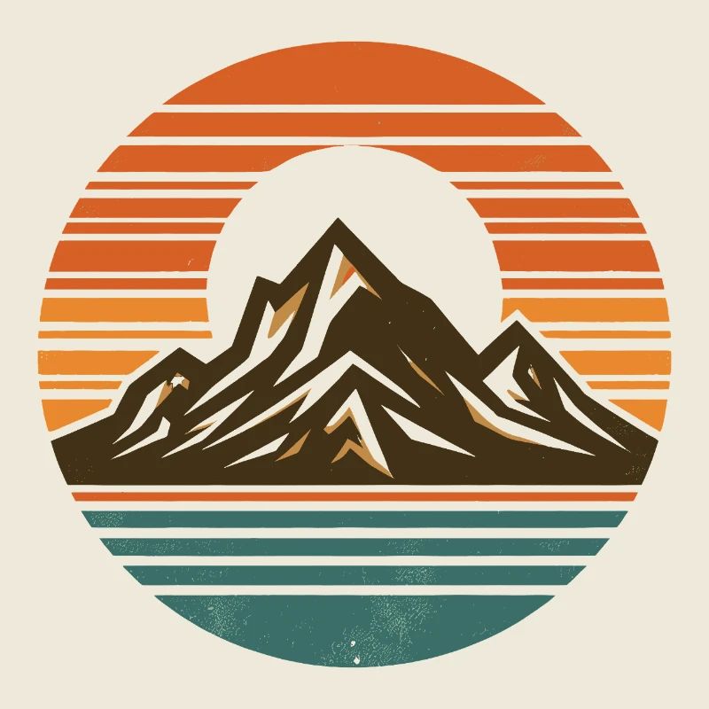 Montagnes, nature, coucher de soleil