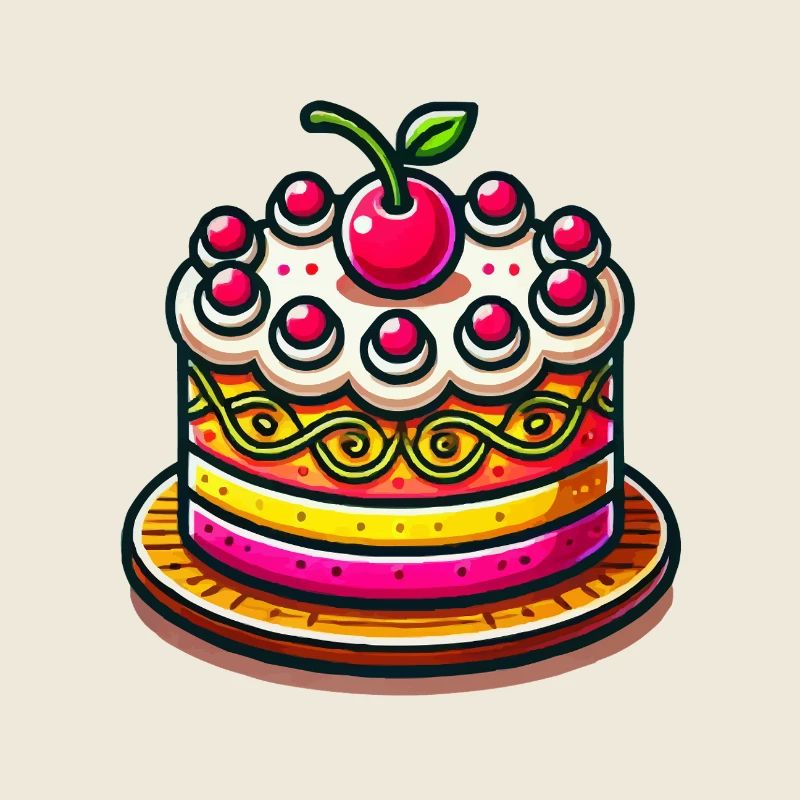 Bande dessinée de gâteau