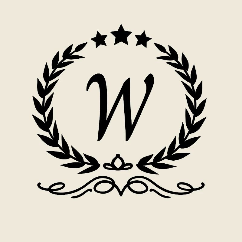Buchstabe w Krone