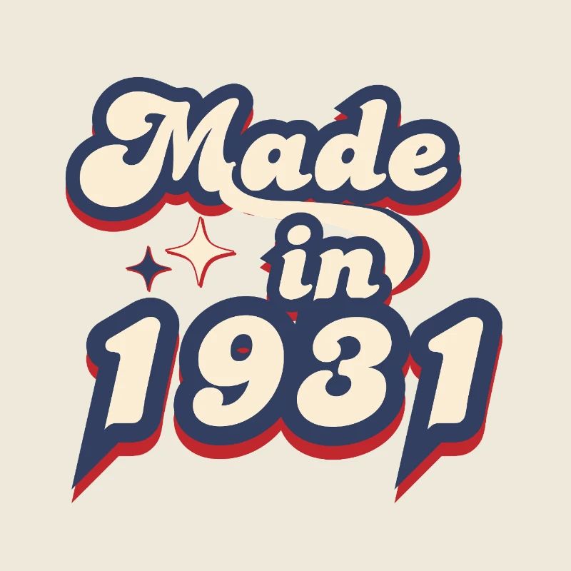 Made in 1931 Retro