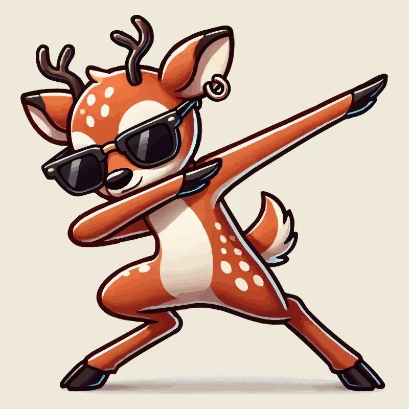 Deer Comic Dabbing