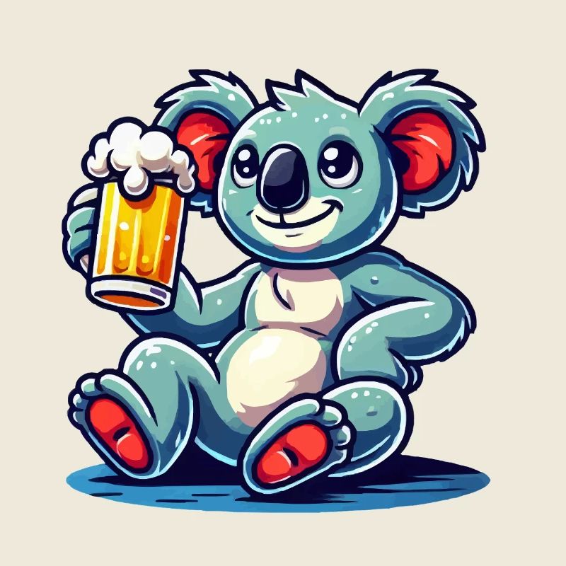koalabär bier comic
