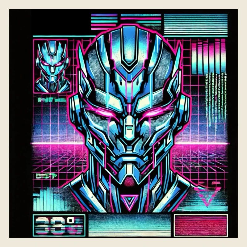 Digitaler Roboterkopf