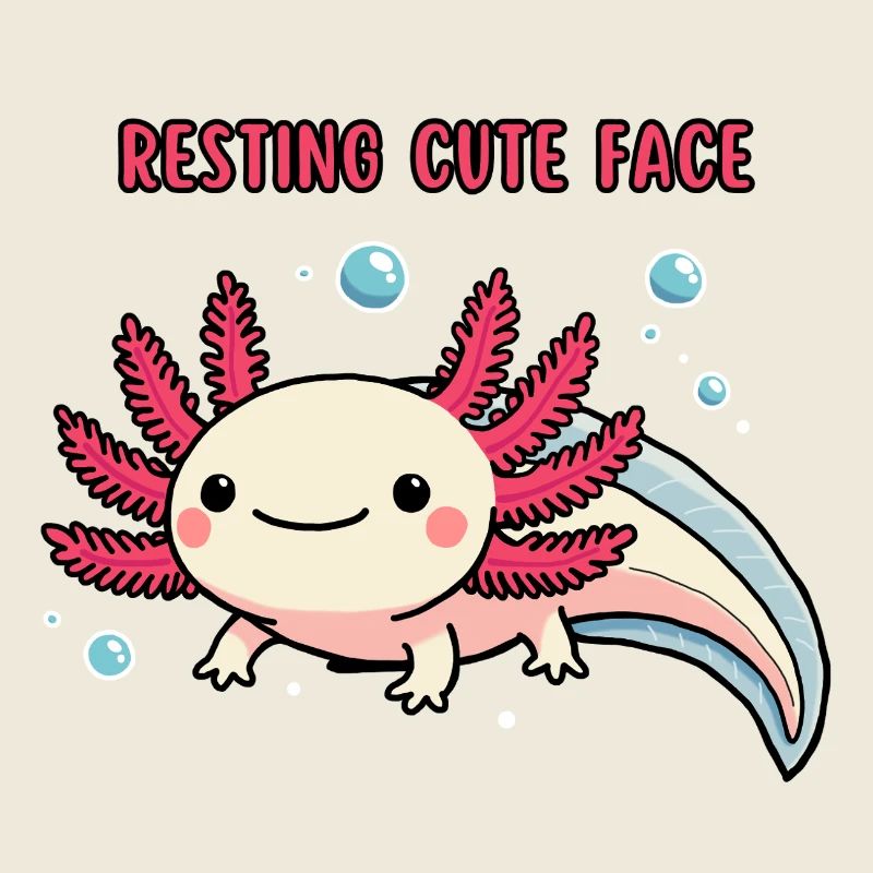 Axolotl - Resting cute face