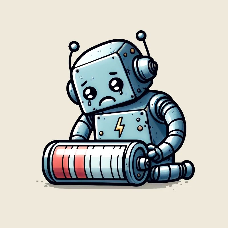 Robot Weak Battery Robo-Problems
