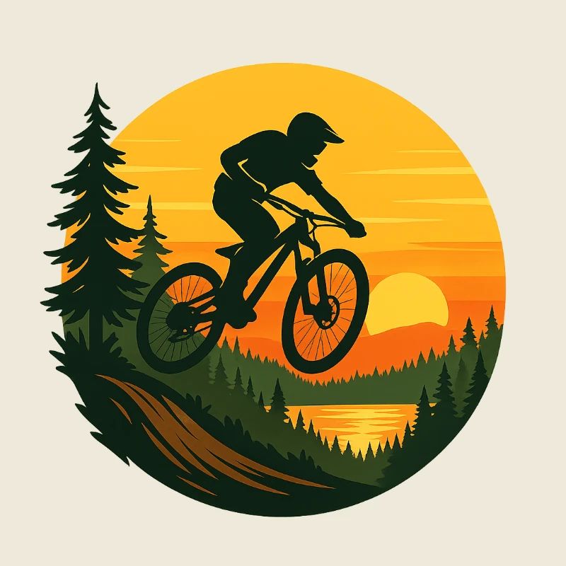 Downhill Whip – Sunset Jump in the forest