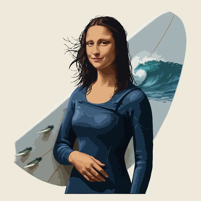 Mona Lisa Surf Babe