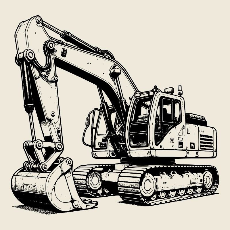 Excavatrice - Je ne fais pas de bruit - Je crée de l’espace