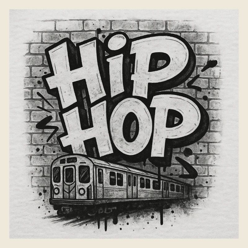 HipHopTrainBlack&White