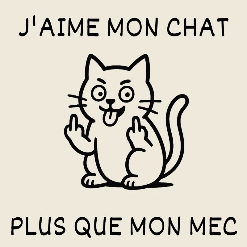J'aime mon chat, plus que mon mec