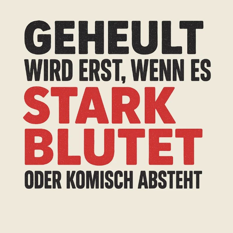 Stark bluten oder still sein – Dorfkind-Style